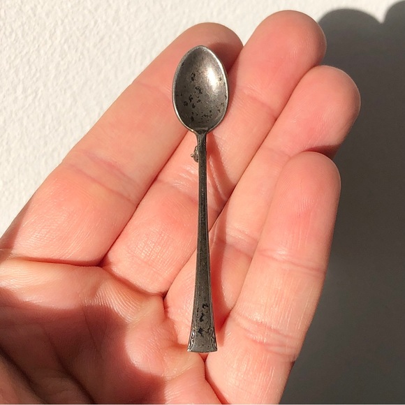 Vintage Sterling Silver Spoon Brooch Pin - Picture 6 of 6